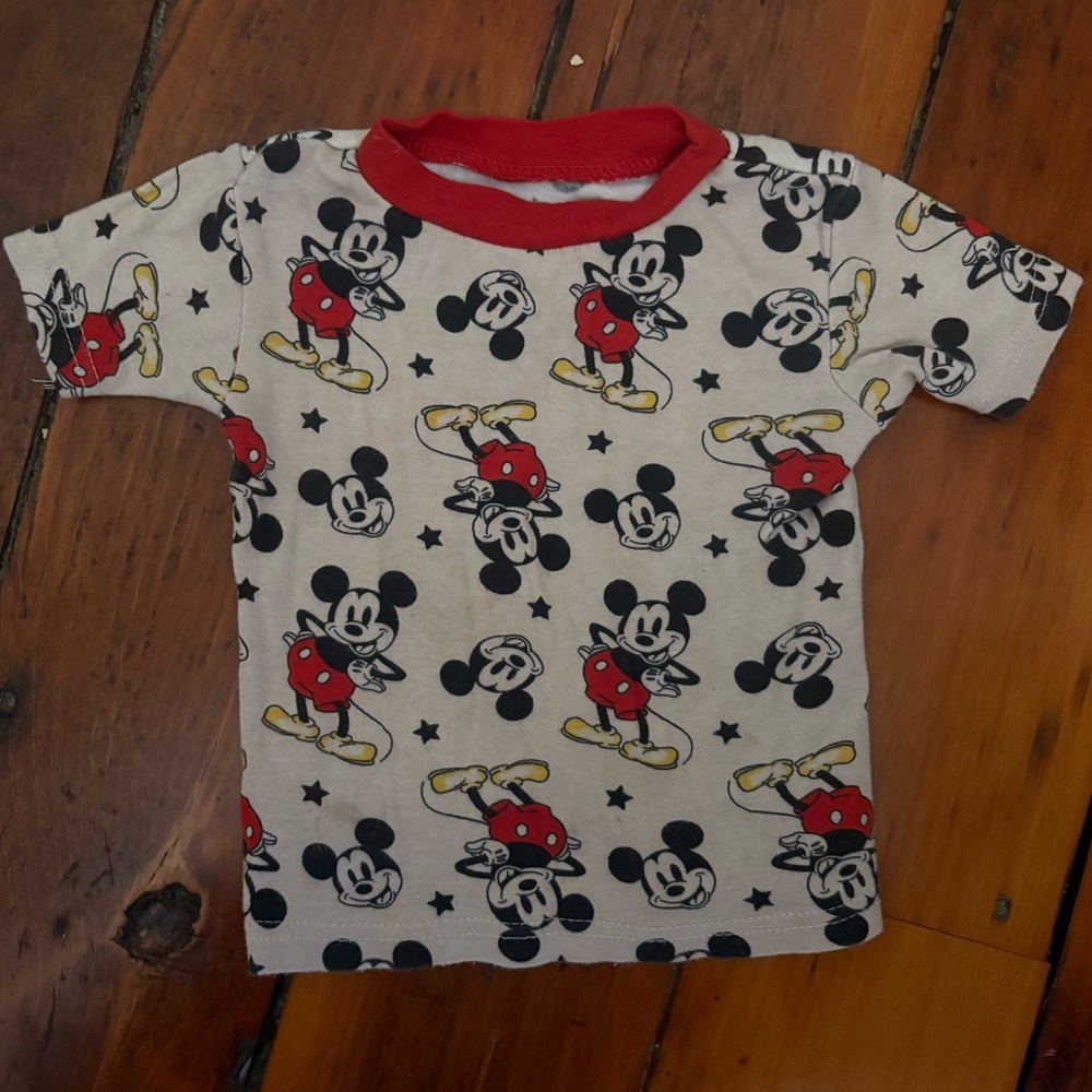 Disney Mickey Mouse Kids Tee - Red and Black